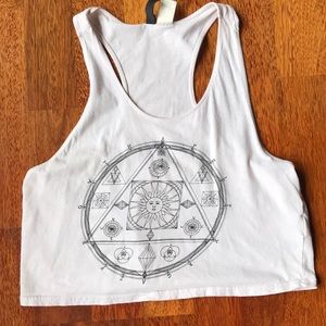 Baby pinkish crop top tank